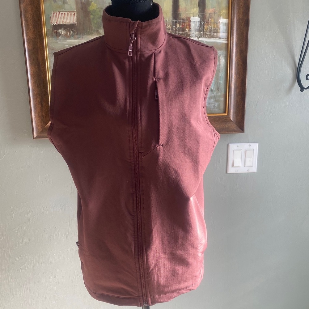 32 Degrees Heat Womens Softshell Full Zip Vest‎ Mauve Pink Small T2414112